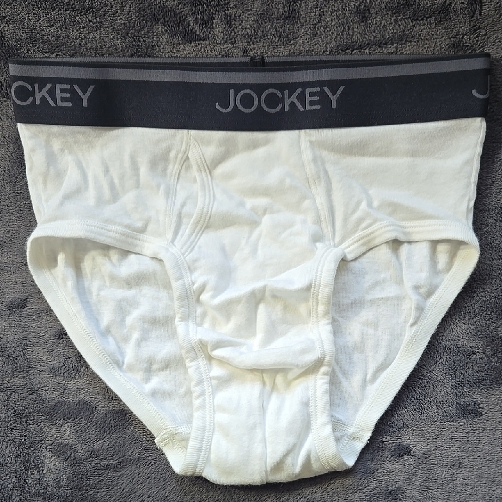 Jockey White Briefs with Comfortable Elastic Waistband